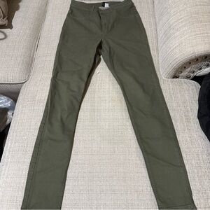 H&M Olive Green Skinny Jeans